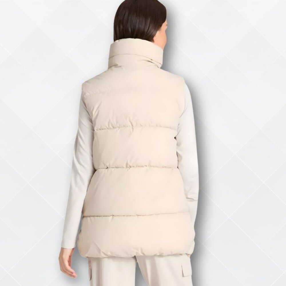 NWT All in Motion Women’s Long Puffer Vest – Off White – Size M – WJK-100023 - Picture 5 of 6